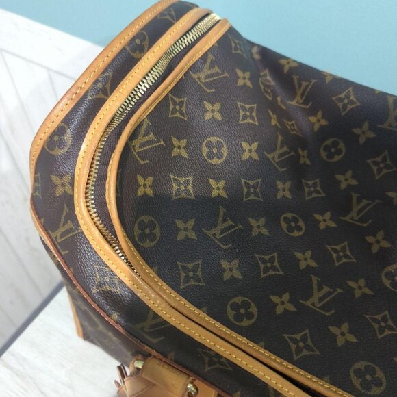 Authentic Louis Vuitton Sac Chien 50 Dog Carrier Monogram Pet Carrier Travel Bag - Picture 14 of 16